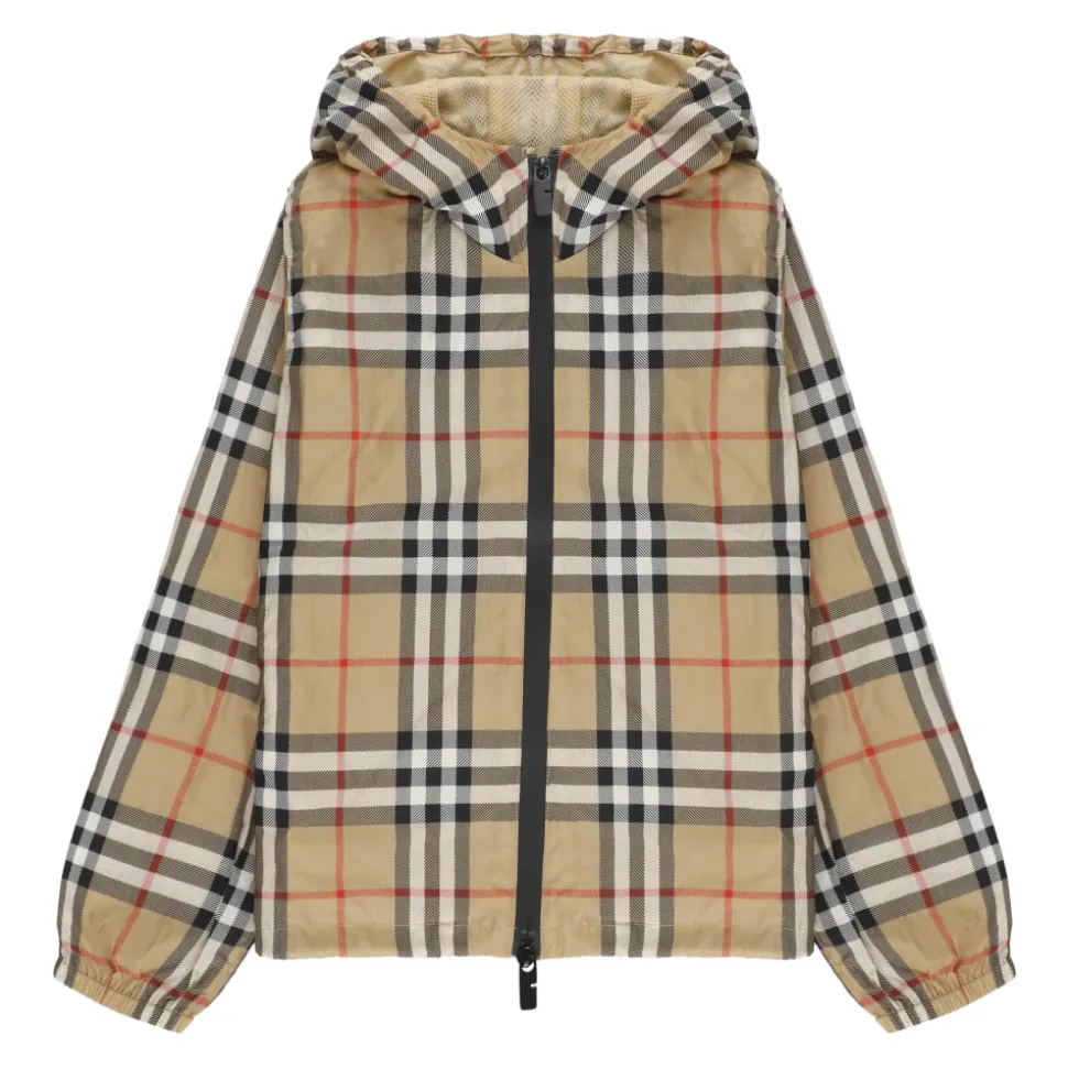 Kinderen Beige Jas met Capuchon