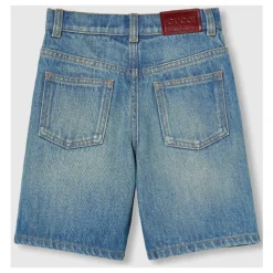 Kinderen Blauwe Shorts met Webdetail