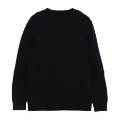 Kinderen Blauwe Sweater met Handtekening Borduurwerk