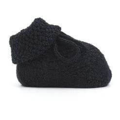 Kinderen effen blauwe rijstgestikte booty sokken