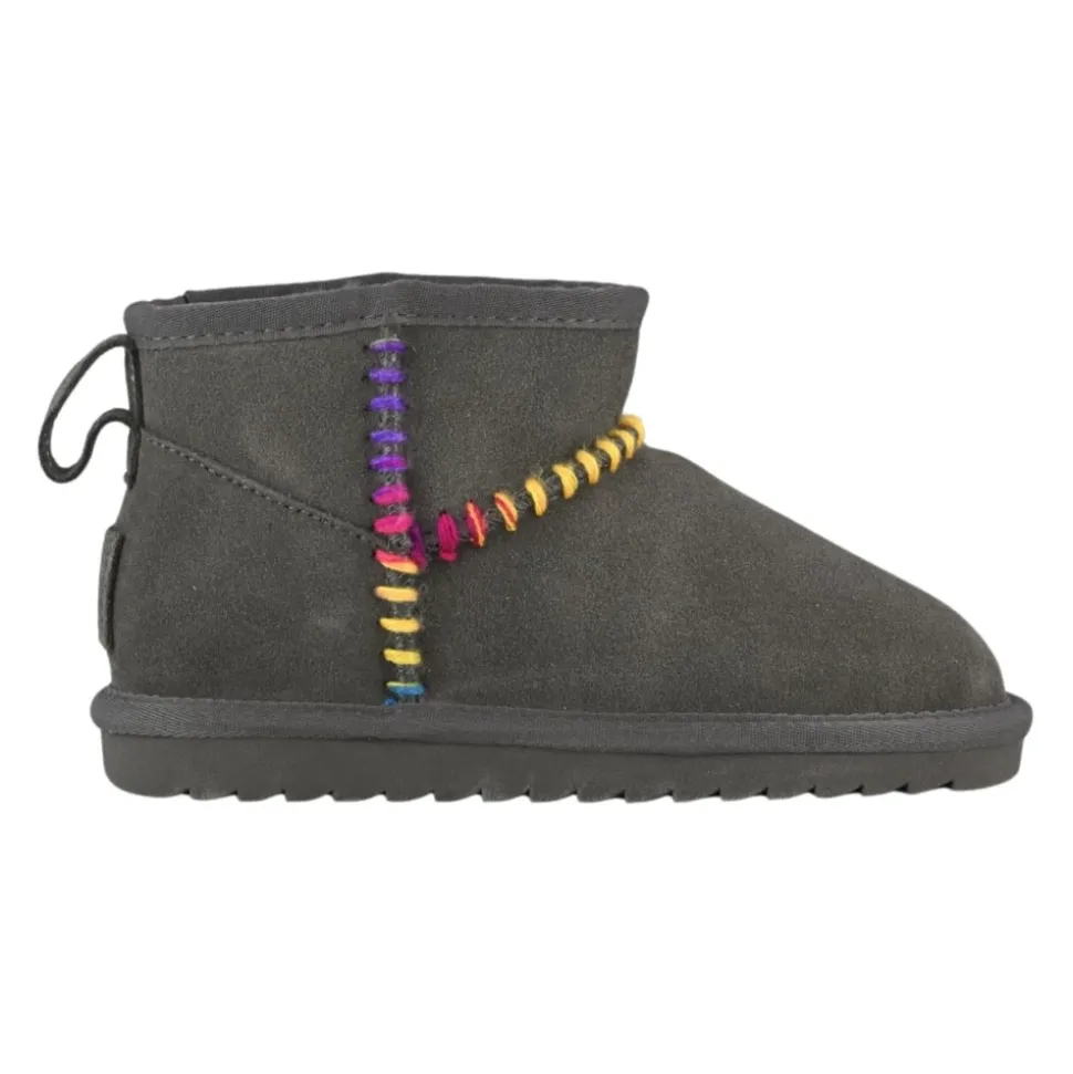 Kinderen Multicolor Suède Wol Booties Slip-On