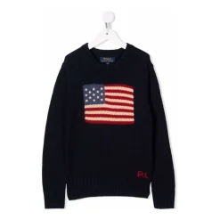 Kinderen Navy Blue USA Flag Sweater