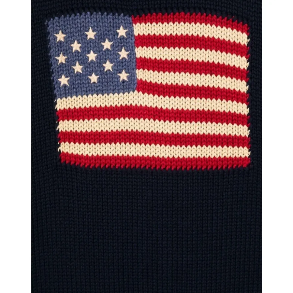 Kinderen Navy Blue USA Flag Sweater