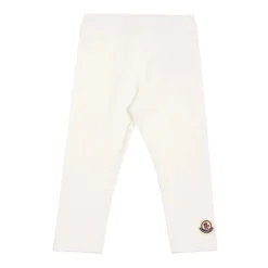 Kinderen Wit Katoen Elastaan Leggings