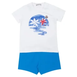 Kinderen Wit T-shirt en Shorts Set