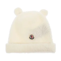 Kinderen Witte Wollen Blend Beanie Hoed