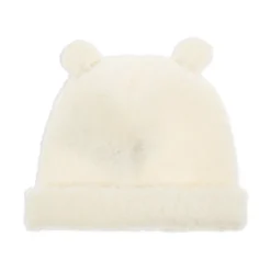 Kinderen Witte Wollen Blend Beanie Hoed