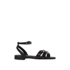 Kinderen Zwarte Leren Sandalen