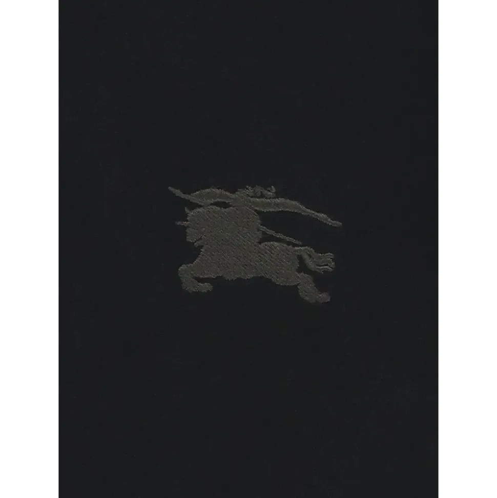 Kinderen Zwarte T-shirt met Logo Borduurwerk