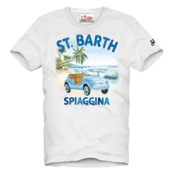 Klassiek Katoenen Kinder T-shirt Blauw