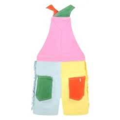 Kleurrijke Papegaai Geborduurde Katoenen Tuinbroek