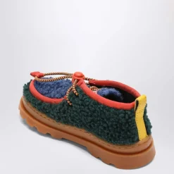 Kleurrijke platte schoenen polyester leer wol