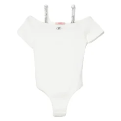 Korte Mouw Boothals Katoenen T-shirt