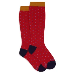 Lange Katoenen Sokken met Polka Dots