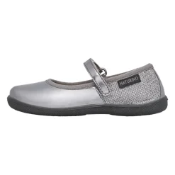 Leather and fabric ballet flats FROLLIK 2