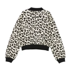 Leopard Zip-Up Sweaters in Multikleur