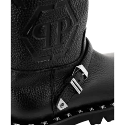 Leren Bikerlaarzen Monogram