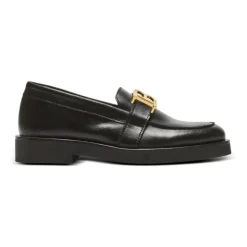 Leren loafers met B-logo