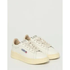 Leren Veterschoenen met Platte Hak