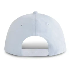 Lichtblauwe katoenen pet met klep