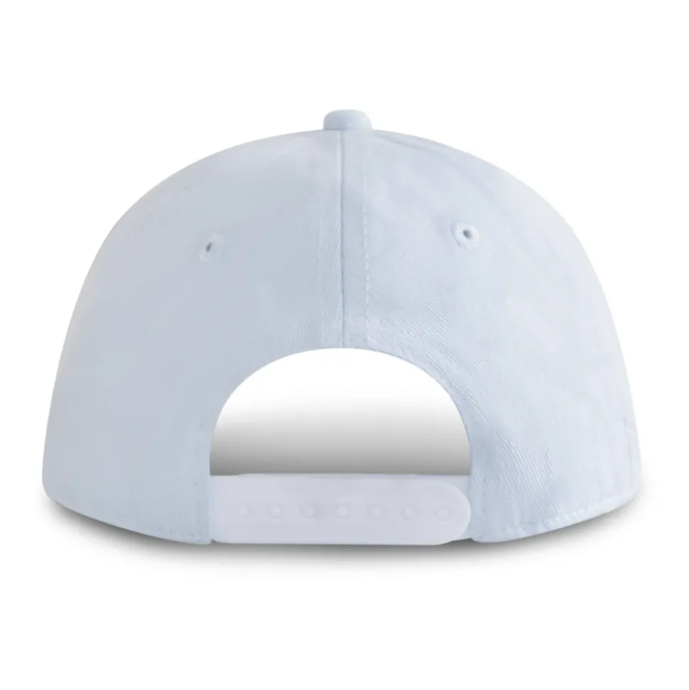 Lichtblauwe katoenen pet met klep