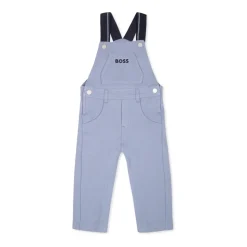 Lichtblauwe Katoenen Piqué Overalls