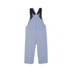 Lichtblauwe Katoenen Piqué Overalls