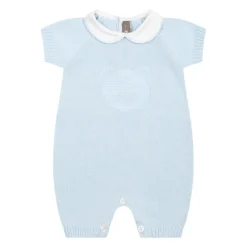 Lichtblauwe Romper met Teddybeer