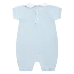 Lichtblauwe Romper met Teddybeer