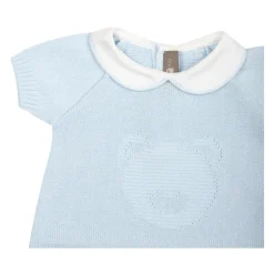 Lichtblauwe Romper met Teddybeer