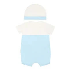 Lichtblauwe Romperset met Teddybeer