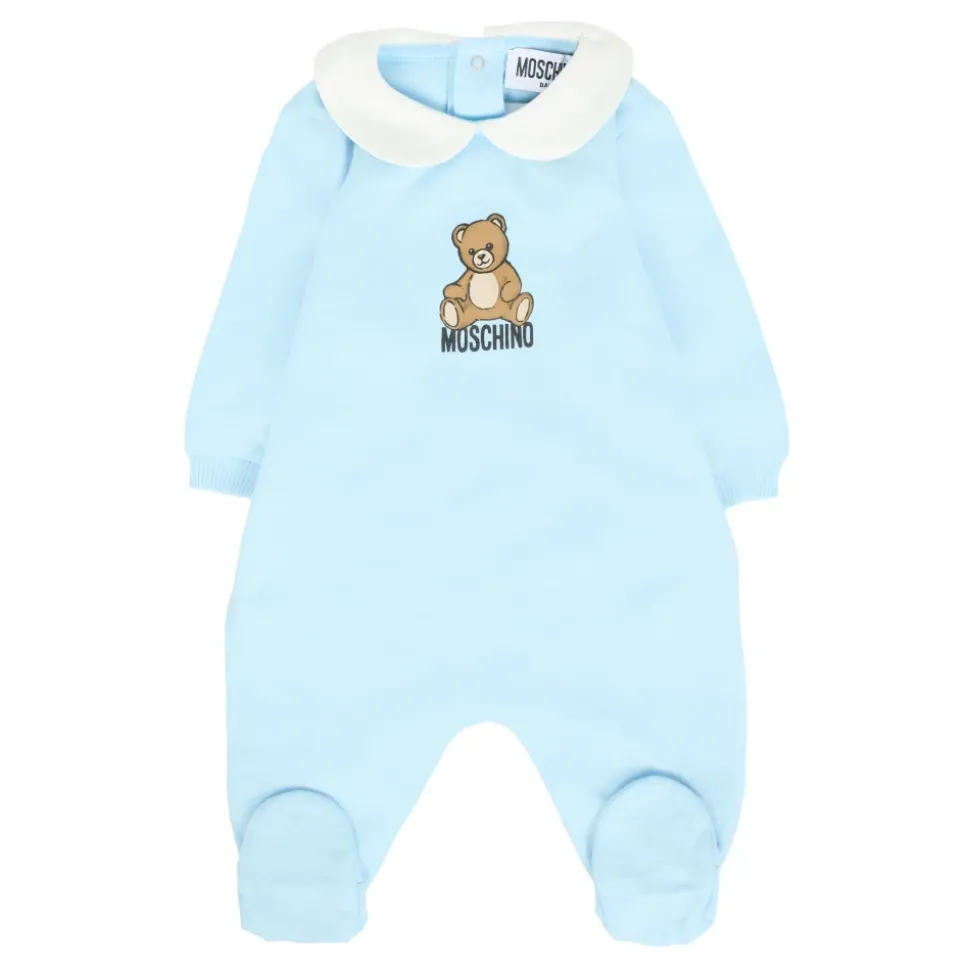 Lichtblauwe Romperset met slab