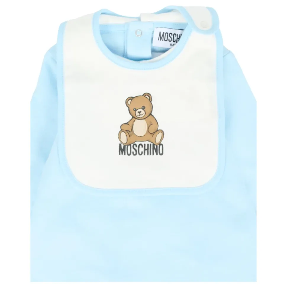 Lichtblauwe Romperset met slab