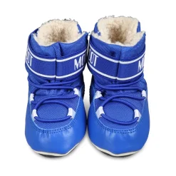 Lichtblauwe waterafstotende sneeuwlaarzen