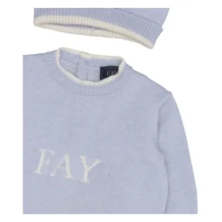 Lichtblauwe Wollen Overall