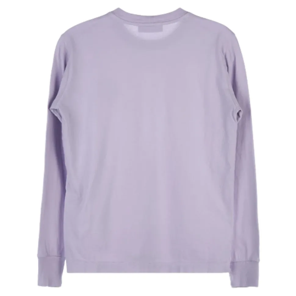 Lila T-shirt met Logo Patch