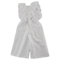 Linnenmix Jumpsuit met Bretels