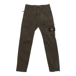 Logo Patch Katoen Stretch Broek