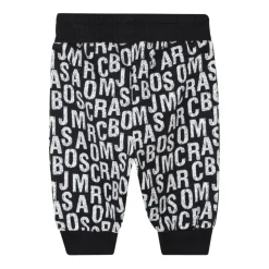 Logo Print Crewneck Katoen Jumpsuit Zwart