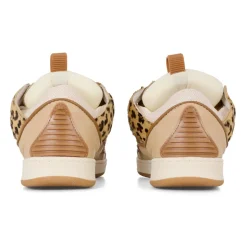 Luipaardpatroon Beige Sneakers