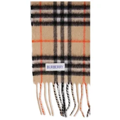 Luxe Beige Cashmere Sjaal met Franjes