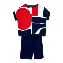 Marineblauwe Gebreide Set