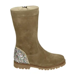 Meisjes Korte Suède Laarzen, Cognac Kleur