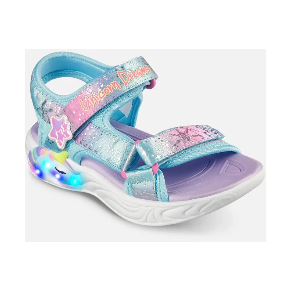 Mesh en satijnen sandalen