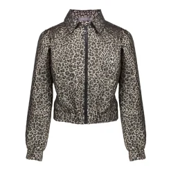 Metallic Leopard Bomberjack