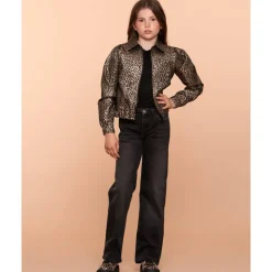 Metallic Leopard Bomberjack