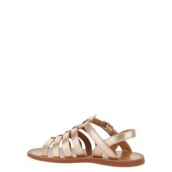 Metallic Open Teen Leren Sandalen