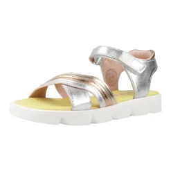 Metallic Platte Sandalen
