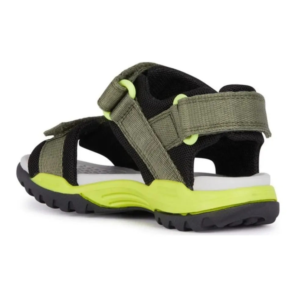 Militaire Lime Sandalen voor Jongens