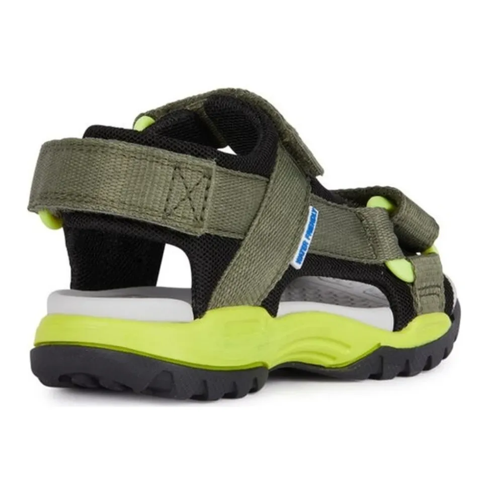 Militaire Lime Sandalen voor Jongens